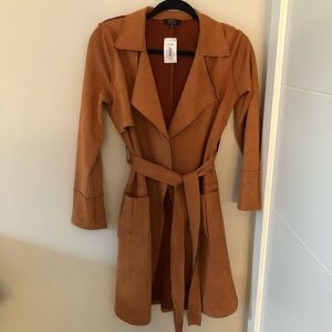 Camel Suede Coat